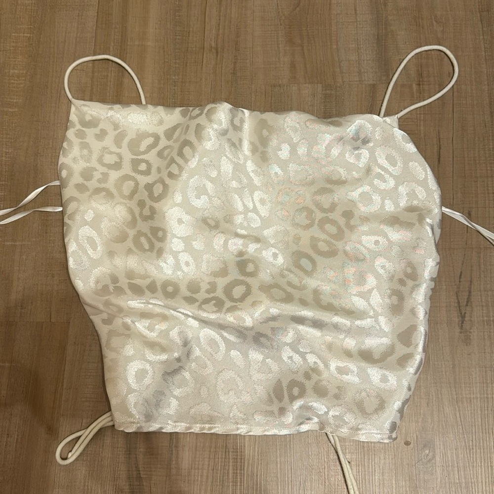 White cheetah top